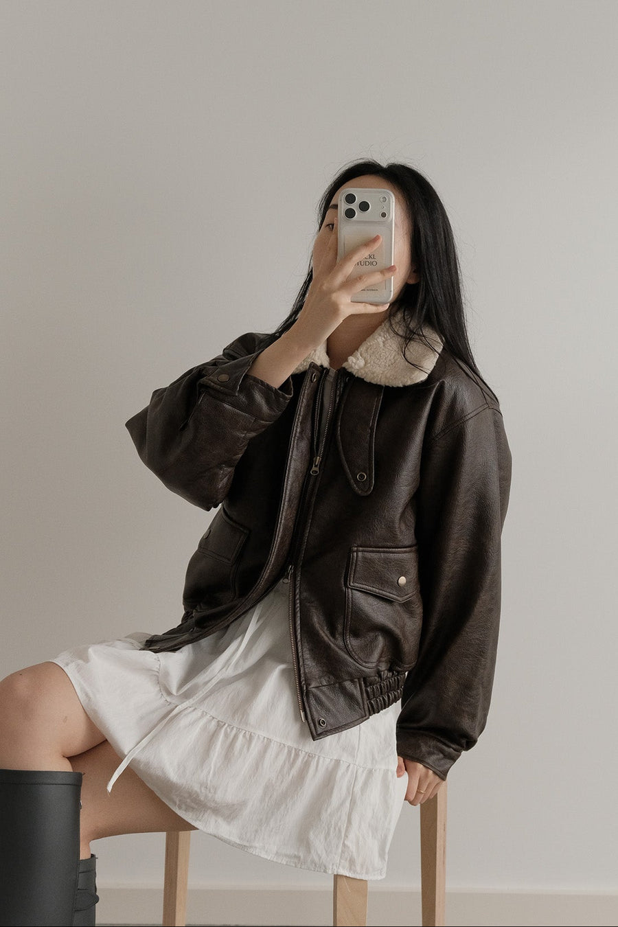 Shearling Leather Jacket