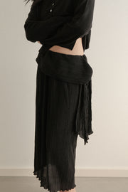Drape Pleats Skirt