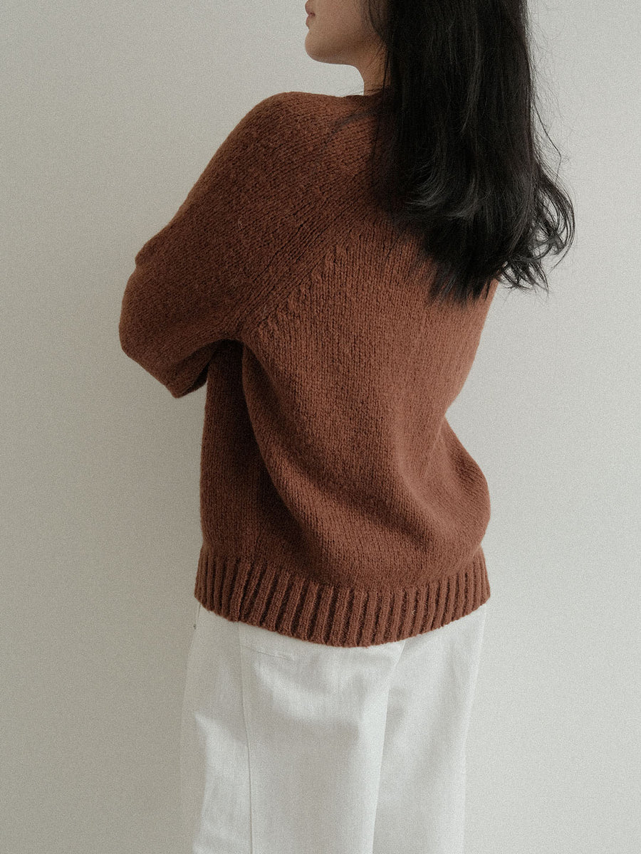 Marron V Knit