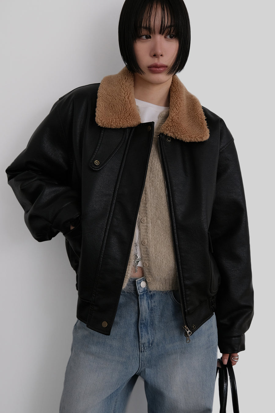 Shearling Leather Jacket