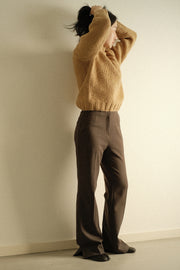 Mock Neck Wool Sweater