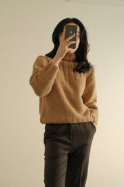 Mock Neck Wool Sweater