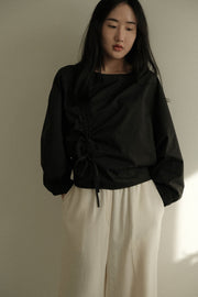 Diagonal Ribbon Blouse
