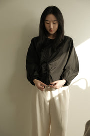 Diagonal Ribbon Blouse