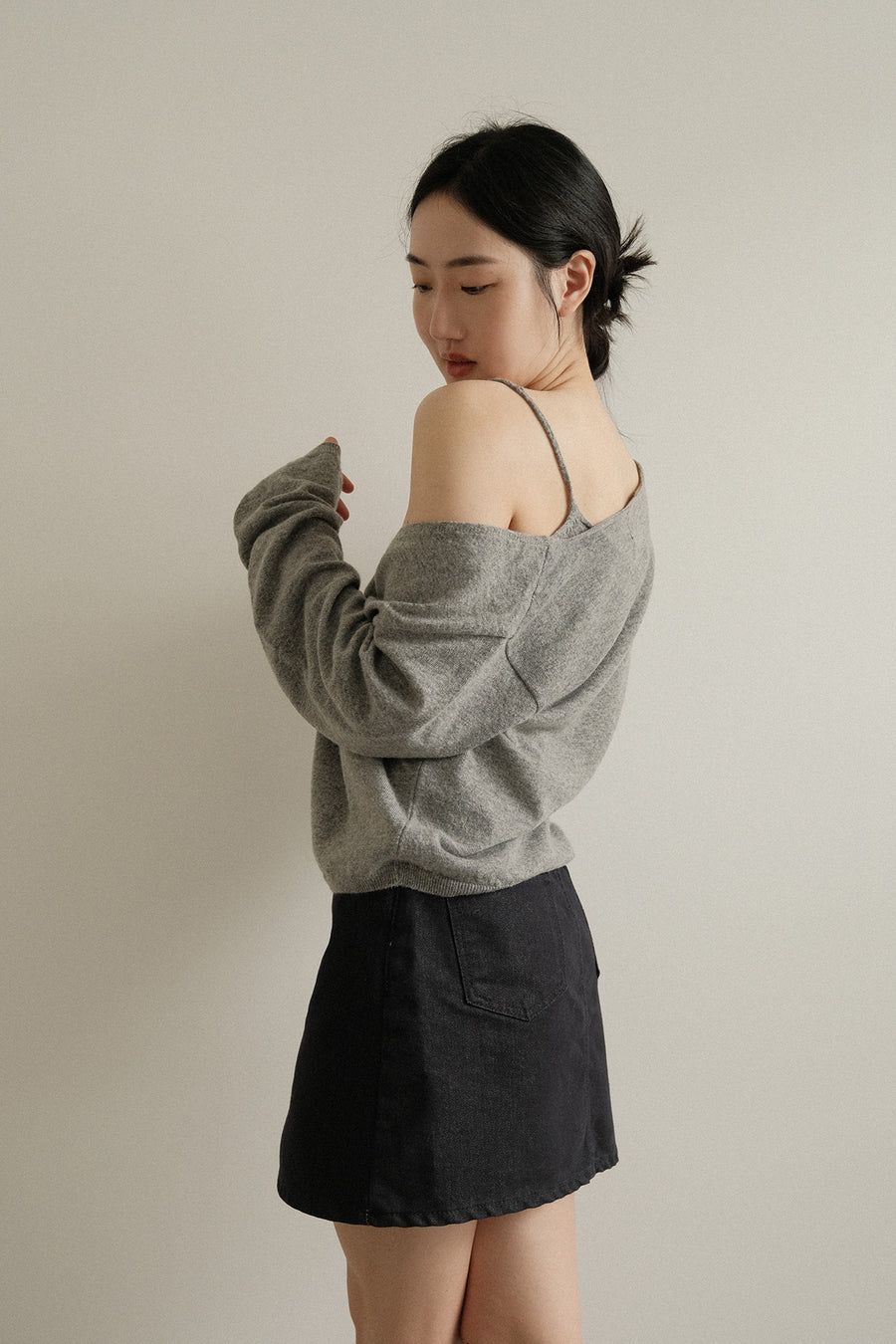 Fan Denim Skirt