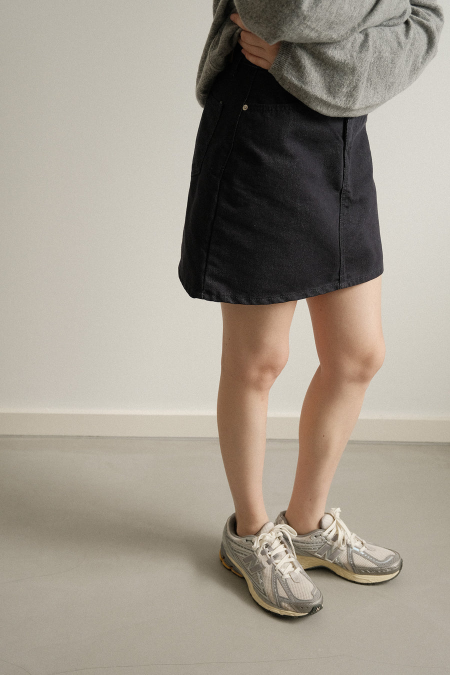 Fan Denim Skirt