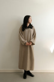 Hood Cozy Knit Dress (PREORDER)