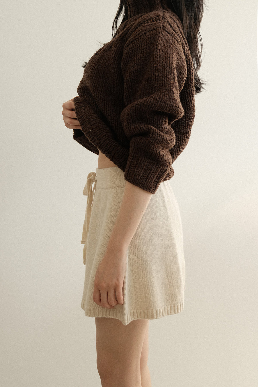Merino Wool Knitted Shorts
