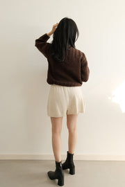 Merino Wool Knitted Shorts