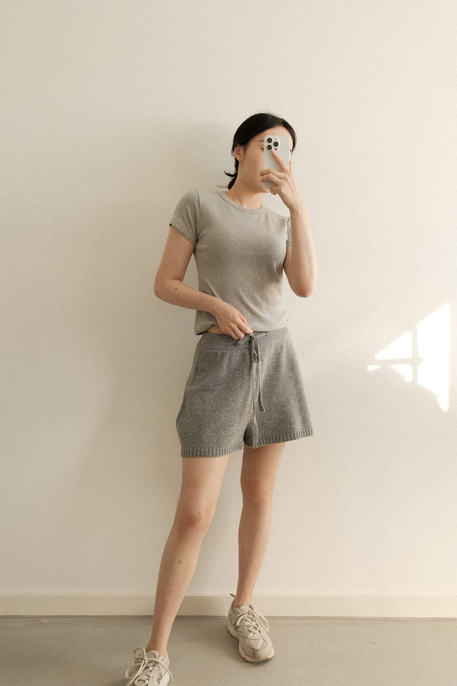 Merino Wool Knitted Shorts