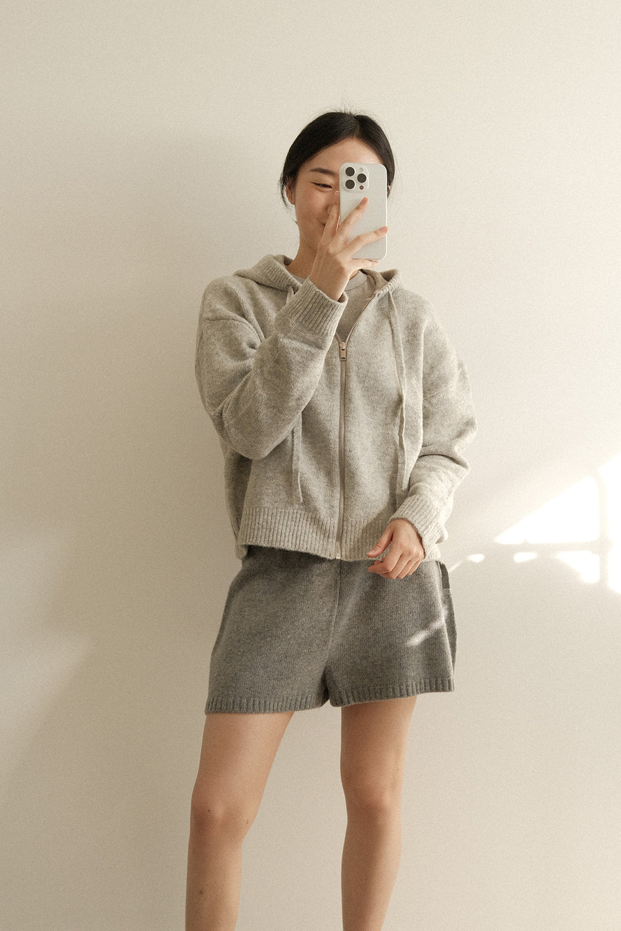 Wool Alpaca Hooded Jacket