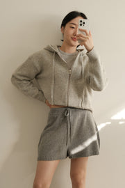 Wool Alpaca Hooded Jacket