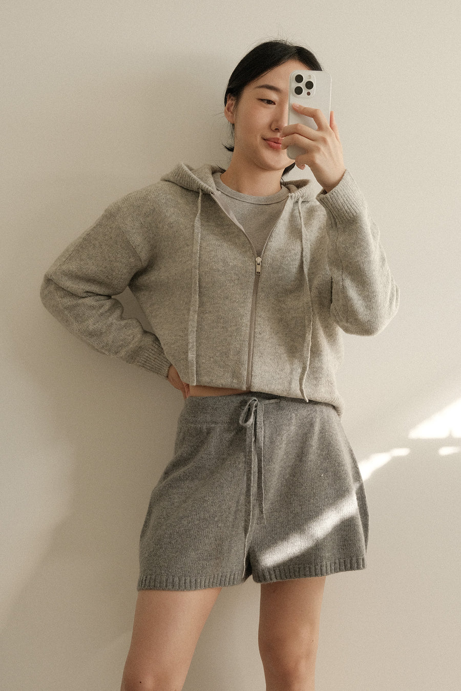 Wool Alpaca Hooded Jacket