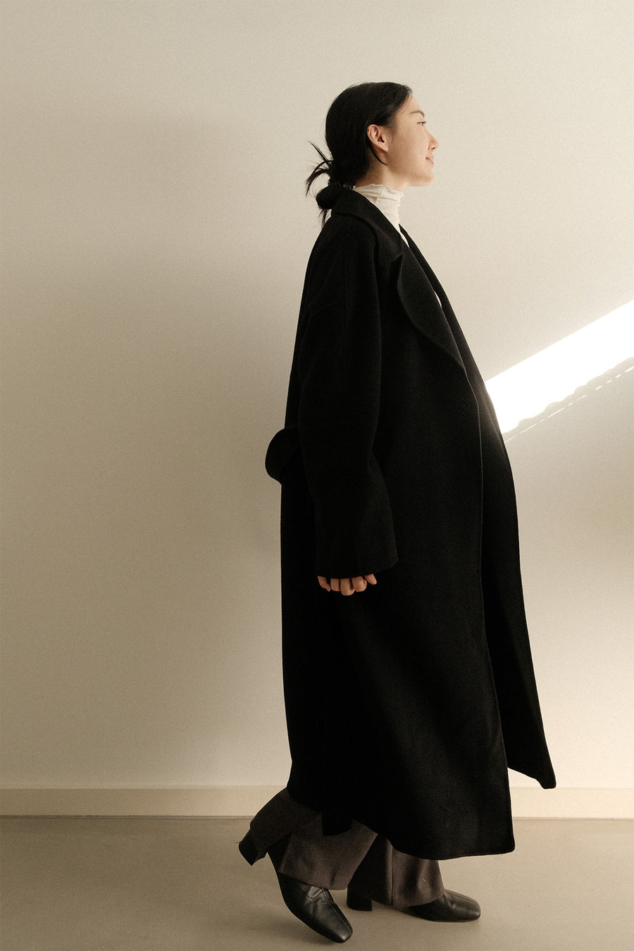 Minimal Merino Wool Coat