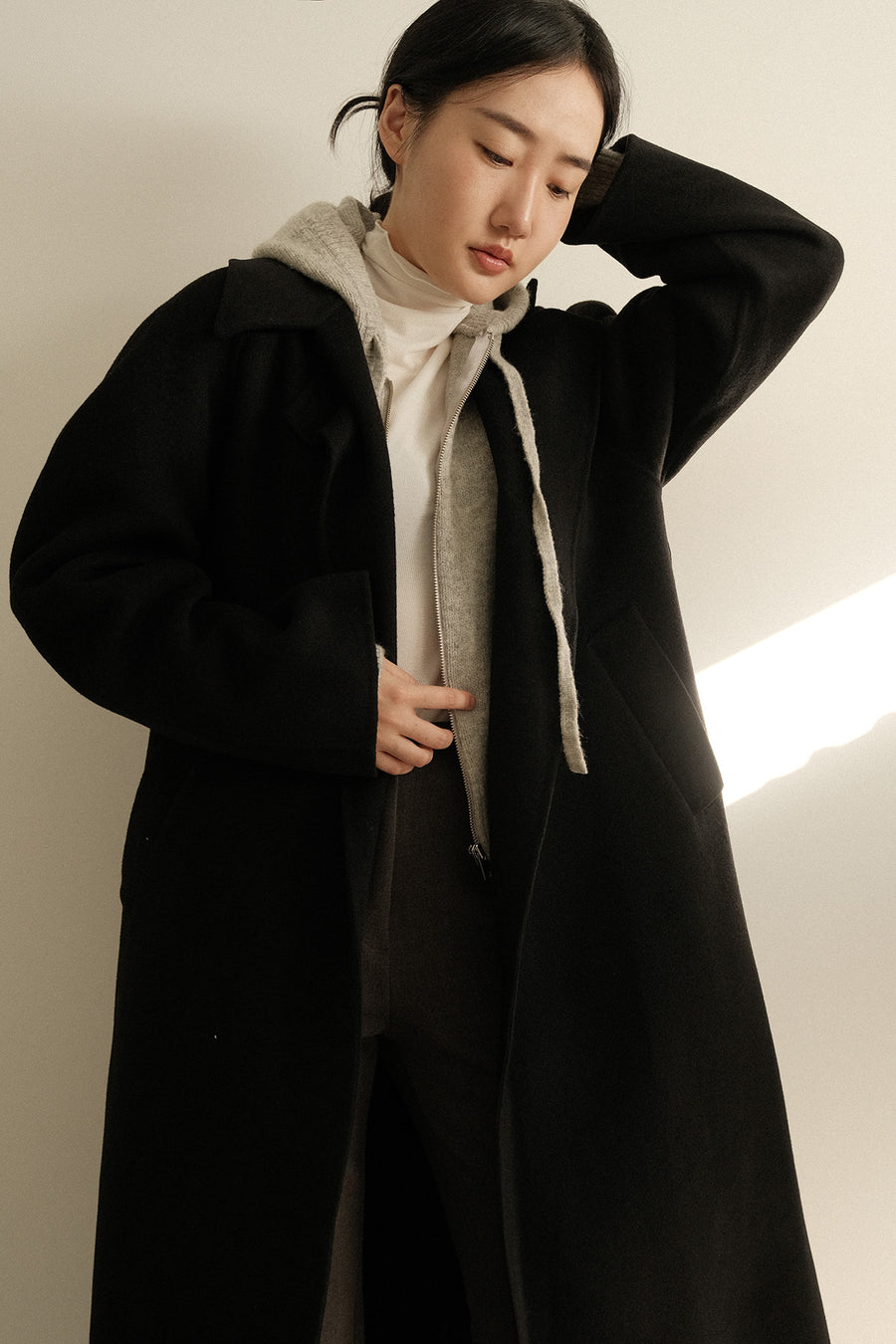 Minimal Merino Wool Coat