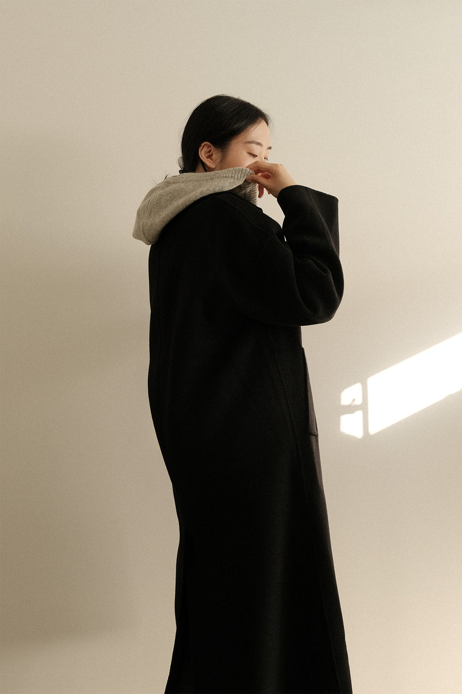 Minimal Merino Wool Coat