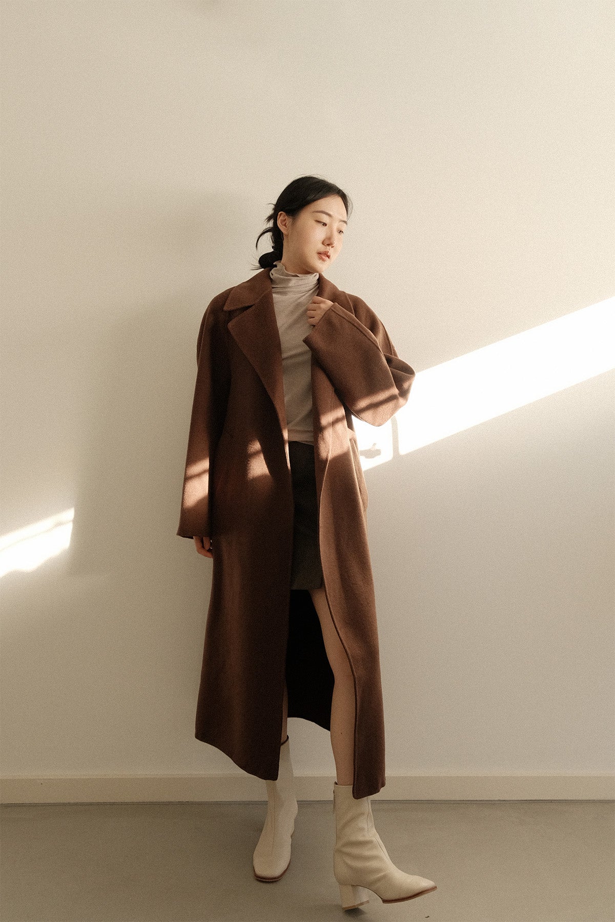 Minimal Merino Wool Coat