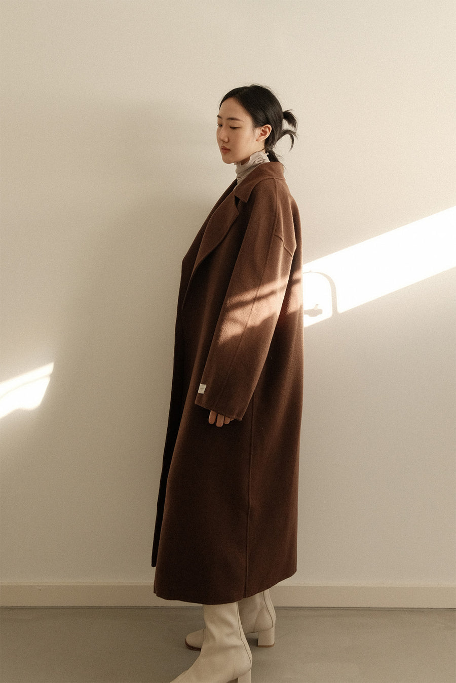 Minimal Merino Wool Coat