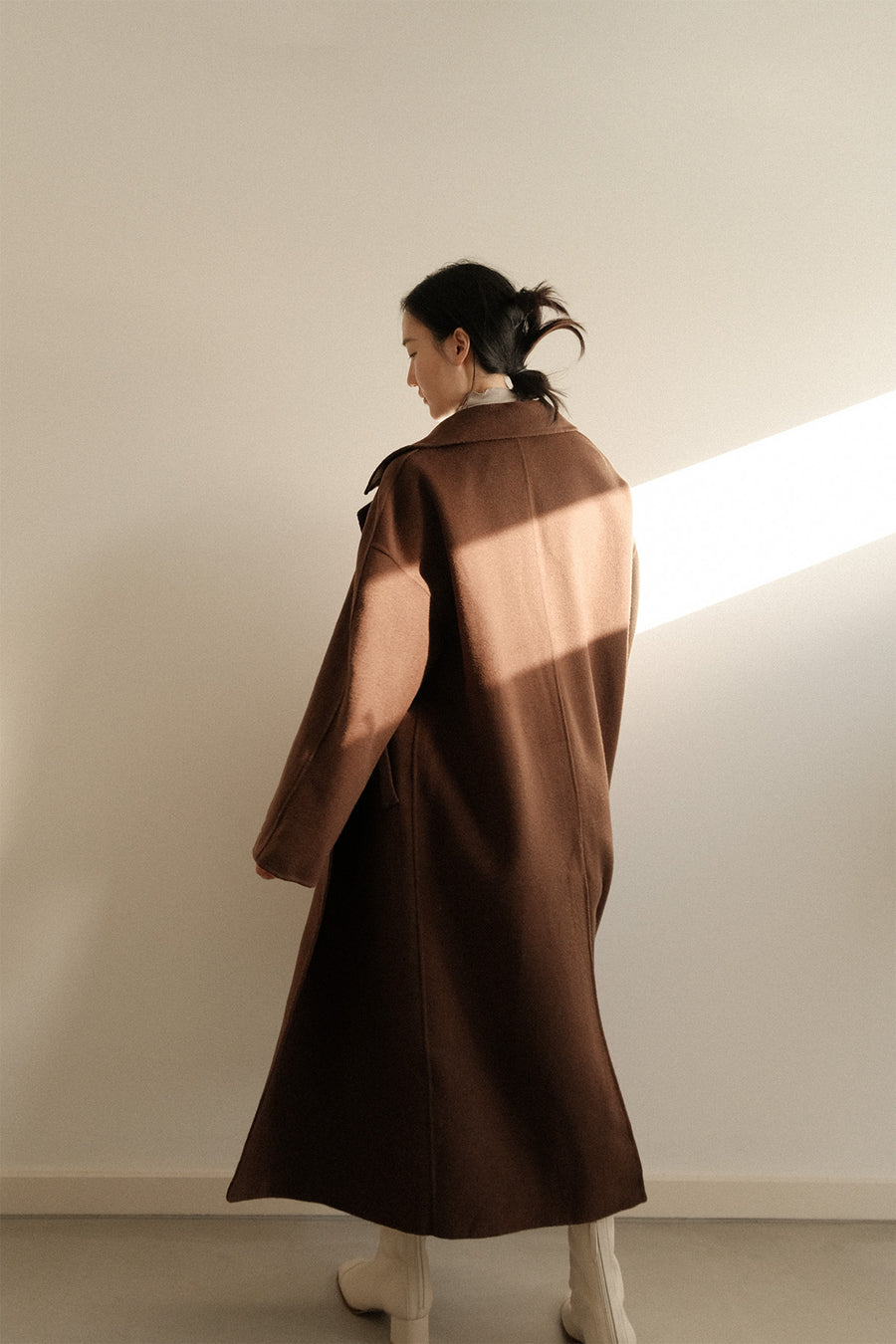 Minimal Merino Wool Coat