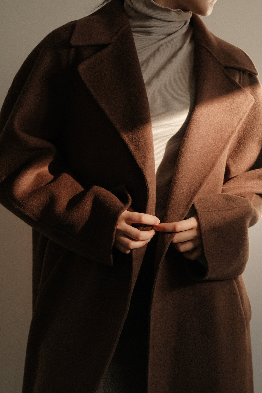 Minimal Merino Wool Coat
