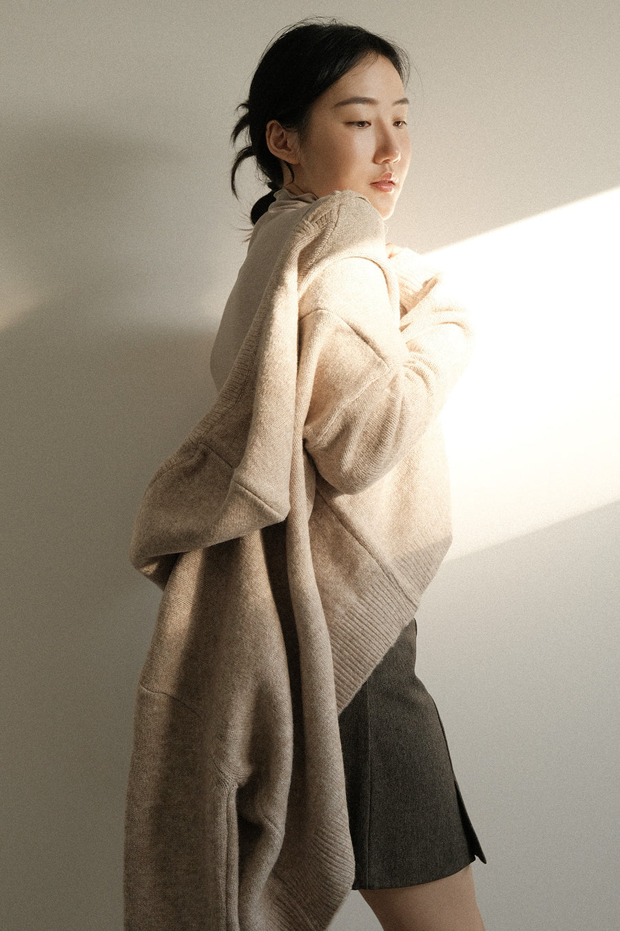 Wool Alpaca Hooded Jacket