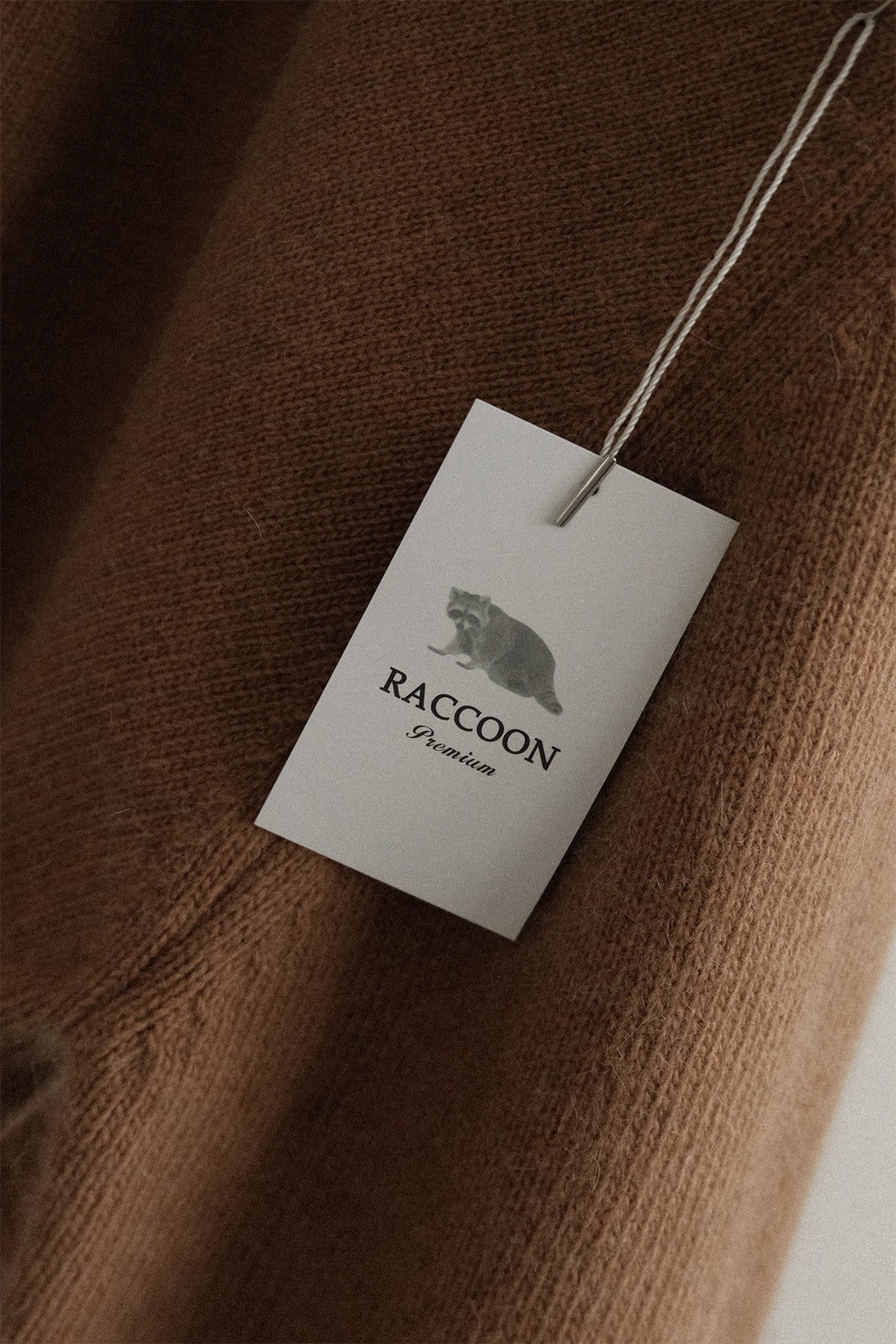 V neck Racoon Cashmere Knit