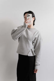 Pleated Sweatshirt