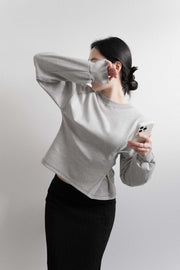 Pleated Sweatshirt