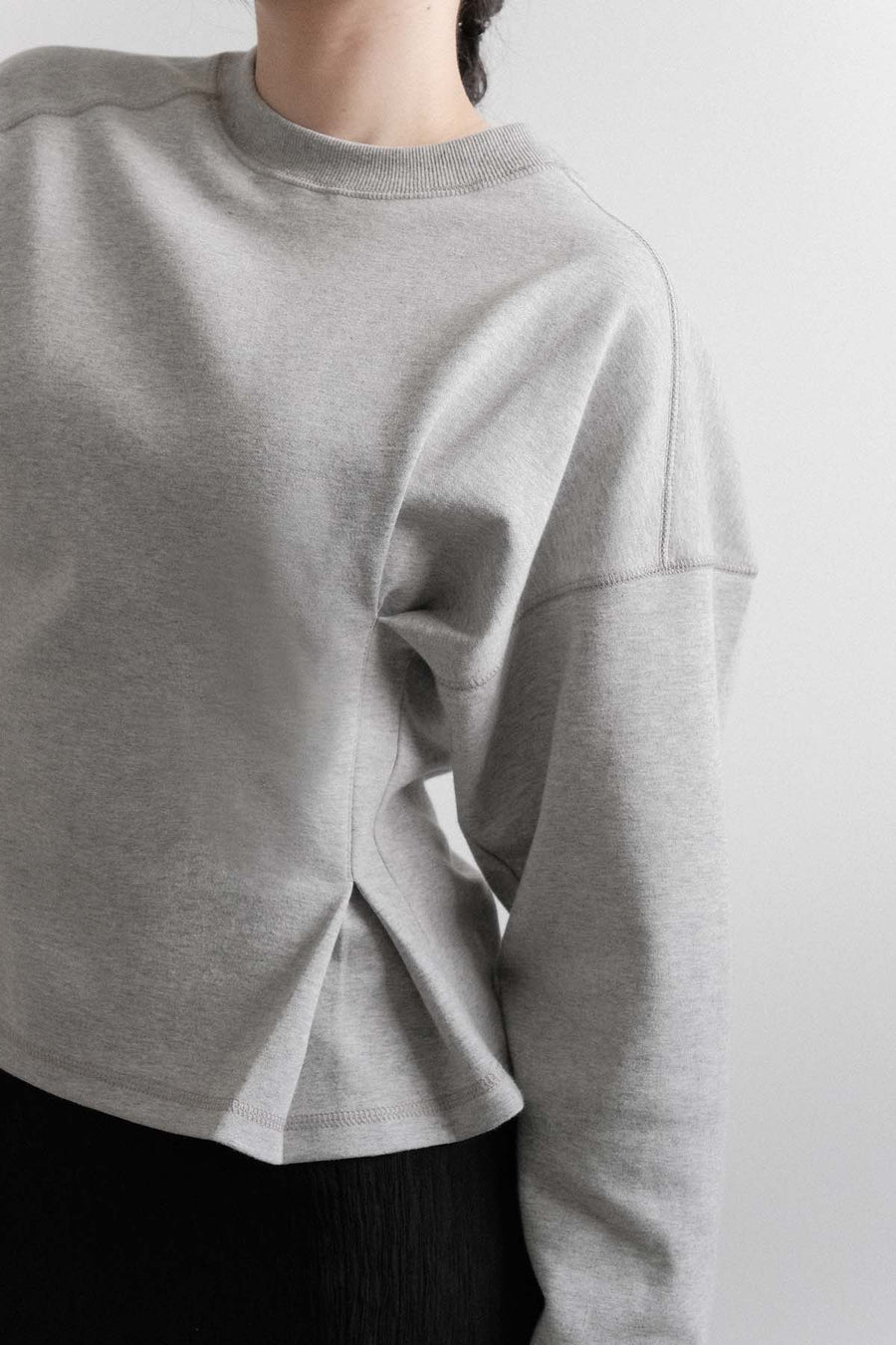Pleated Sweatshirt