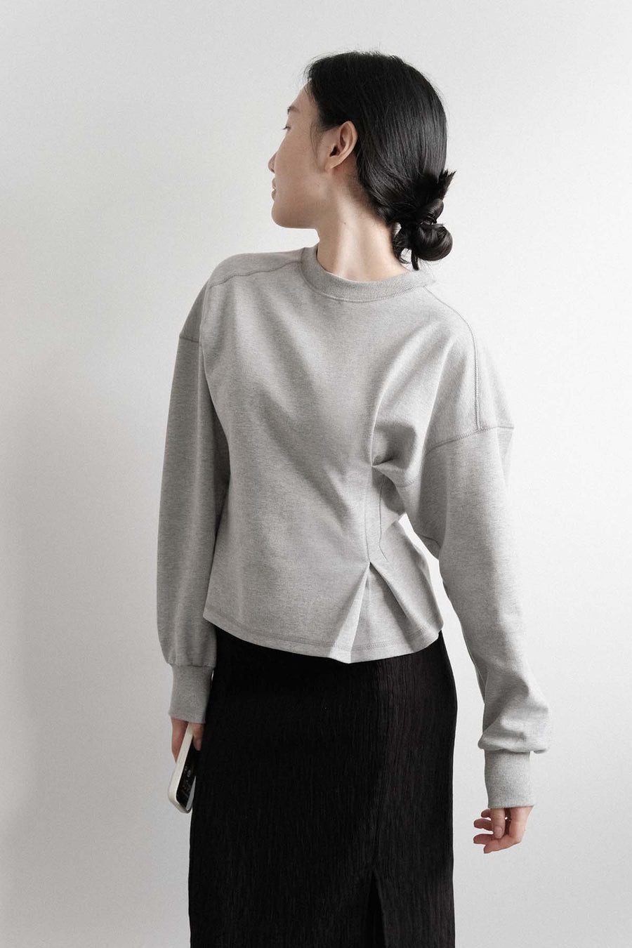 Pleated Sweatshirt