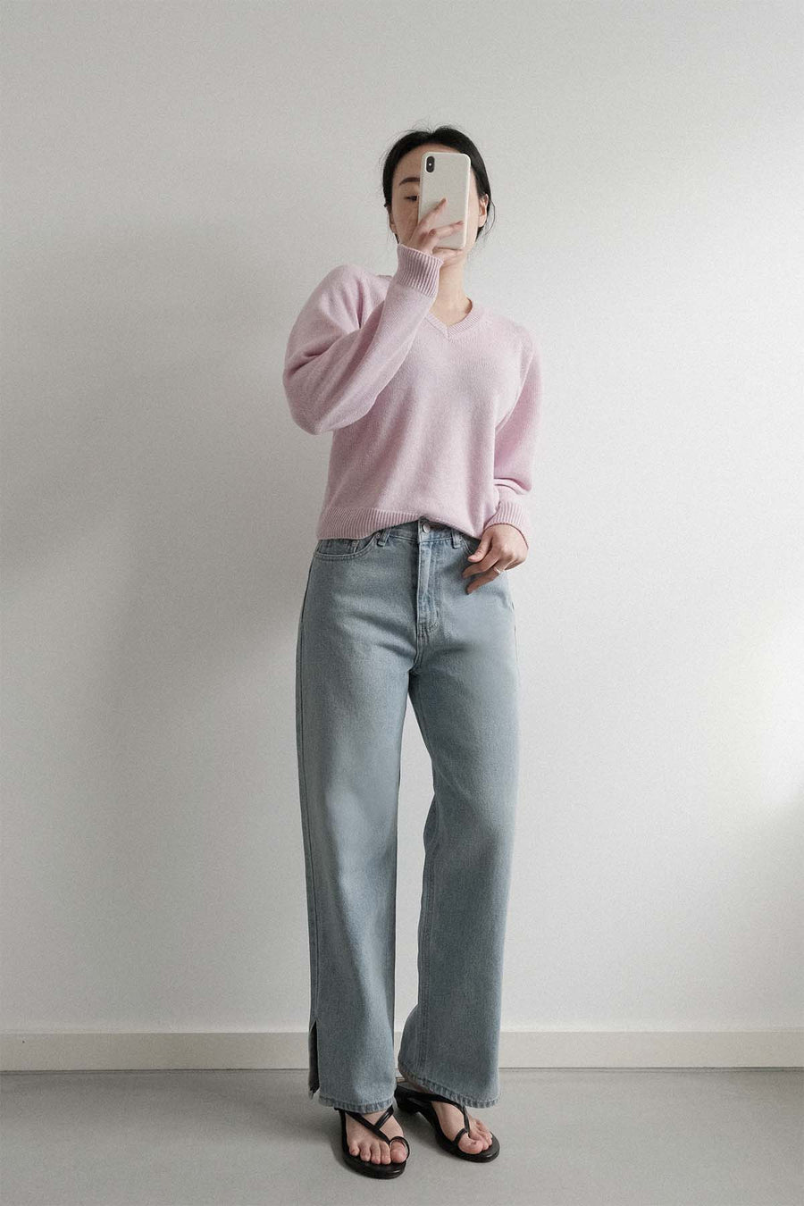 Straight Slit Denim