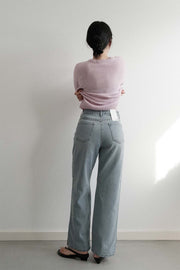 Straight Slit Denim