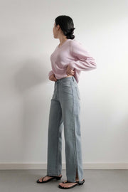 Straight Slit Denim