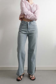 Straight Slit Denim