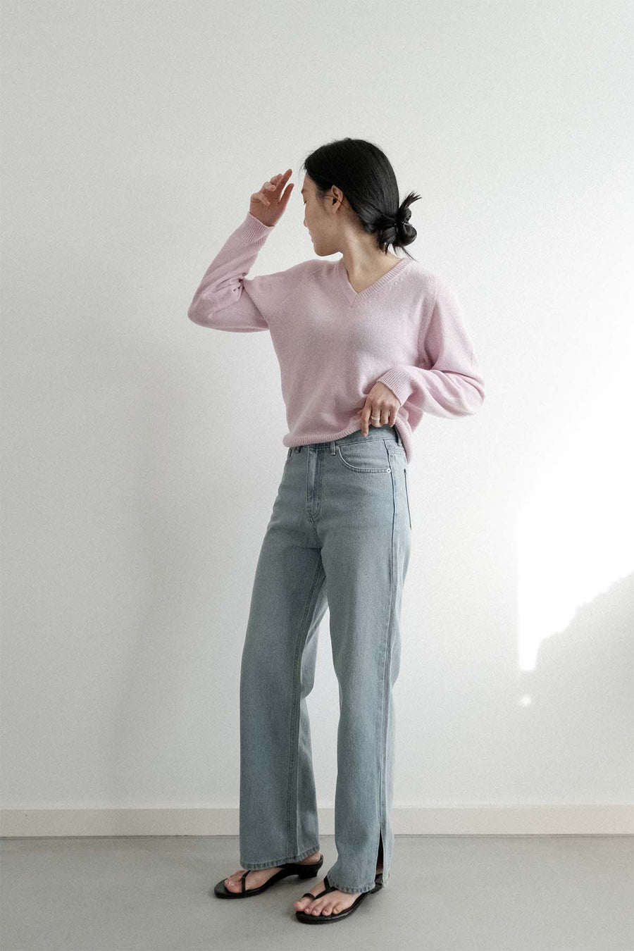 Straight Slit Denim