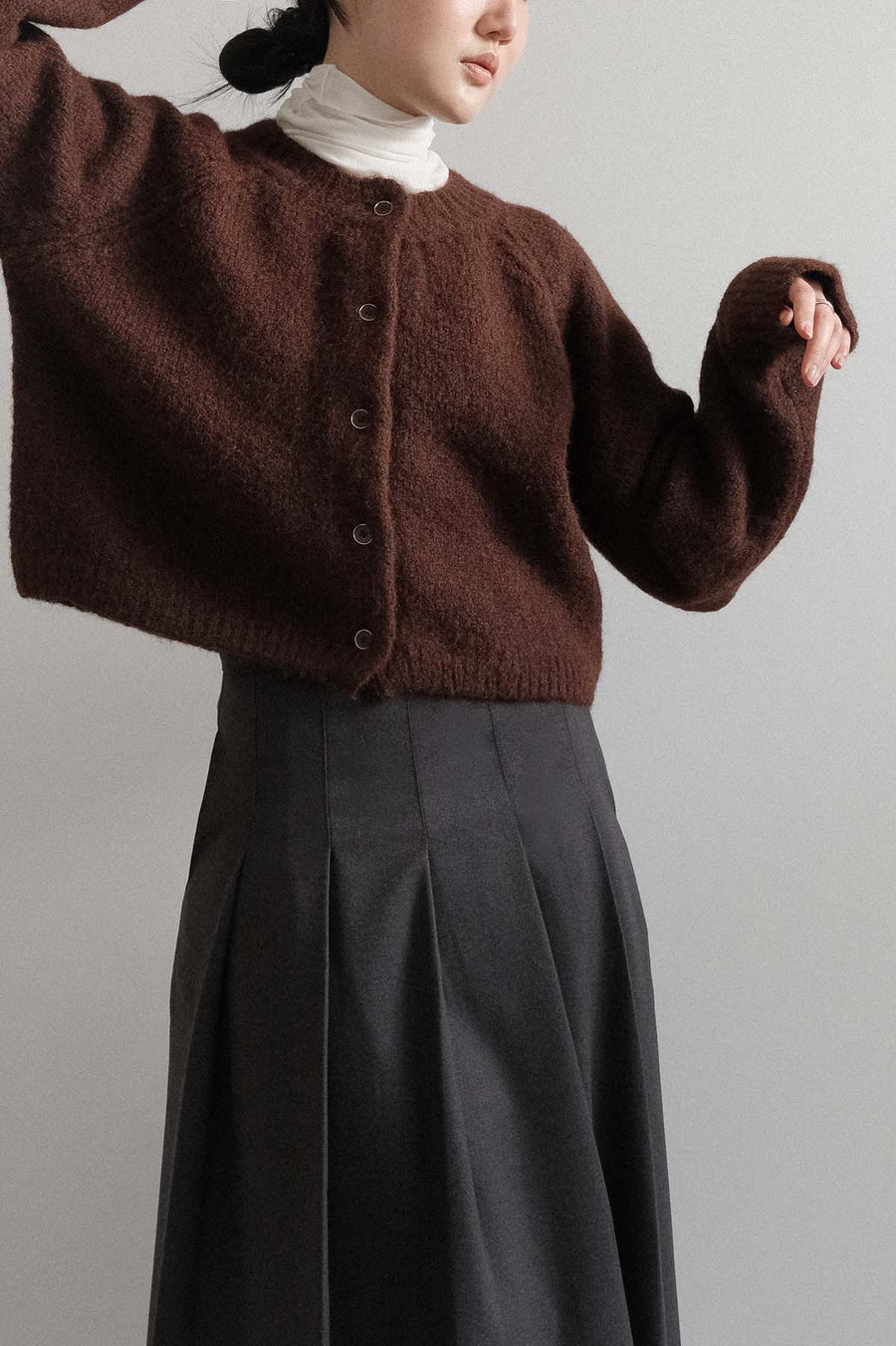 Pleated Suit Skirt