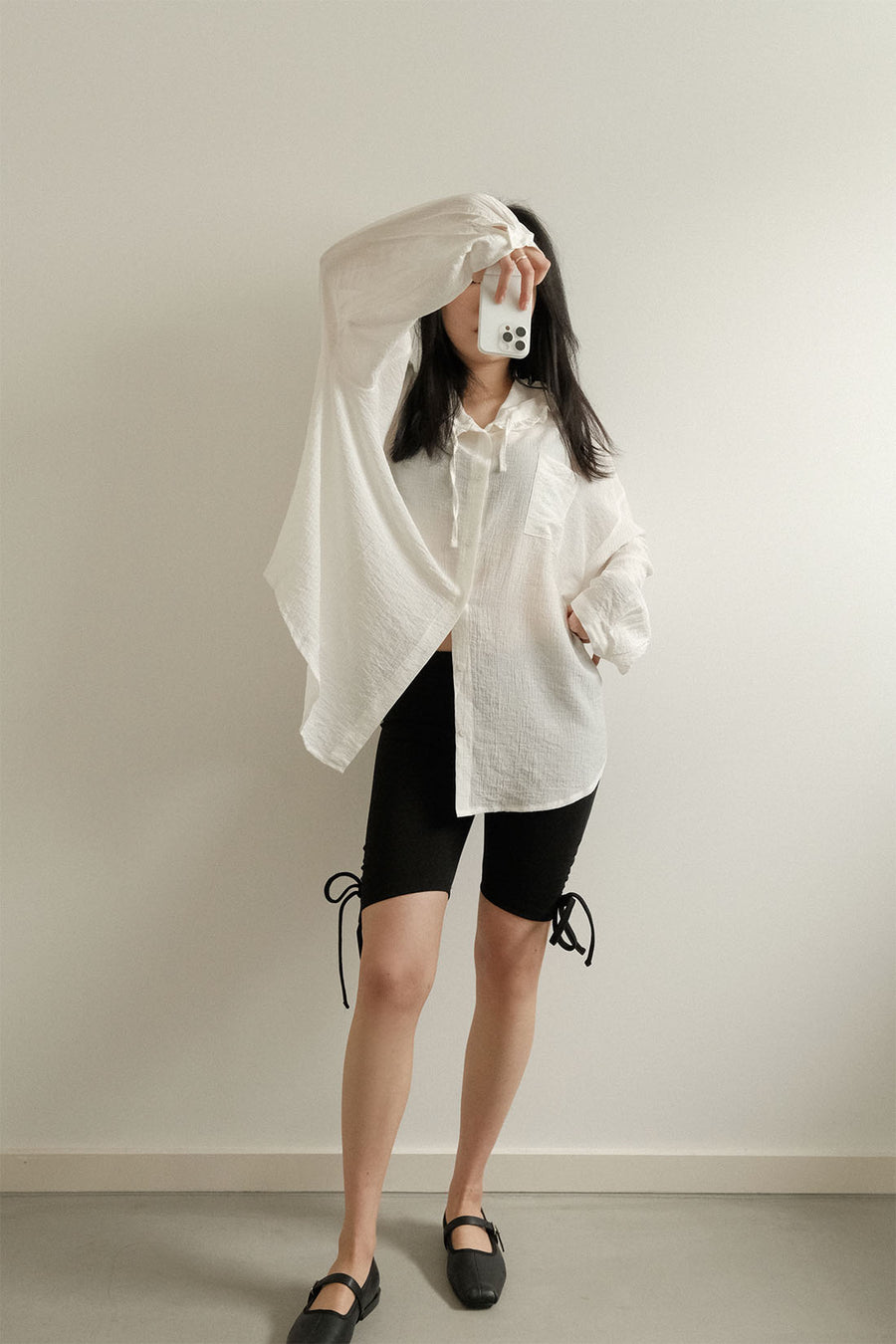 Ribbon Half Leggings