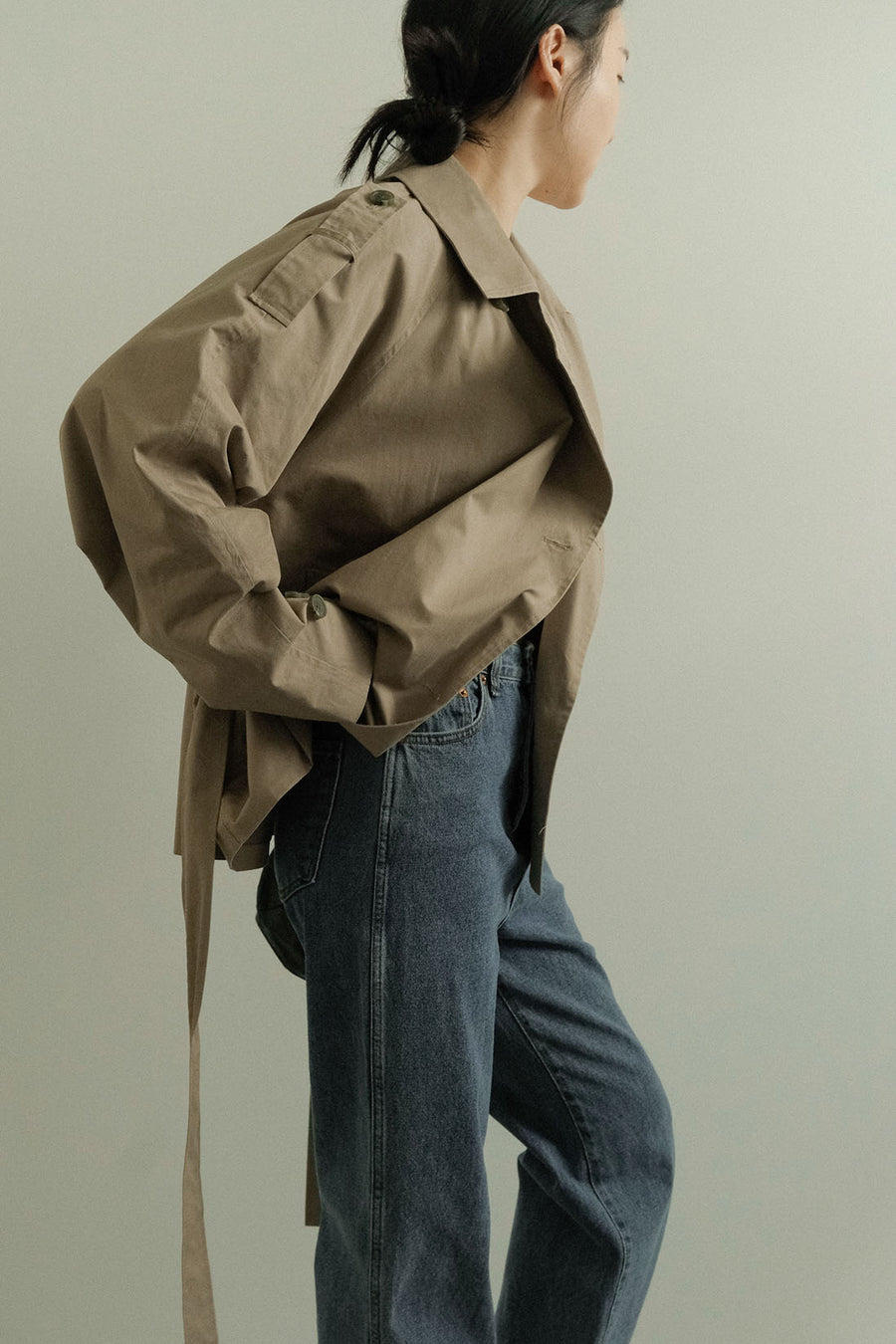 Short Khaki Trench (PREORDER)