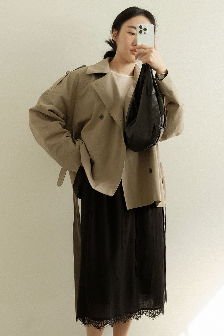 Short Khaki Trench (PREORDER)