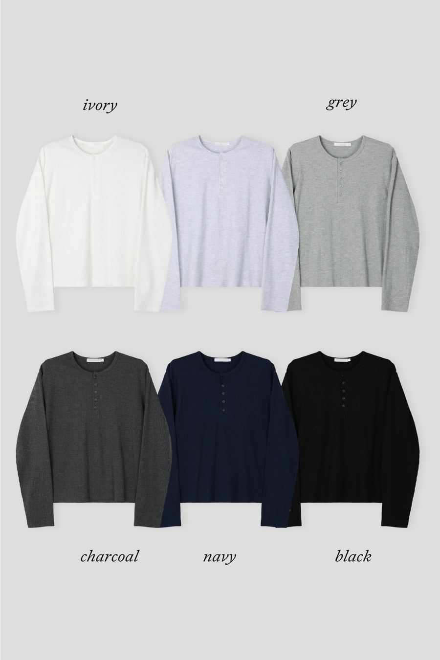 Heigle Waffle Button Top (PREORDER)