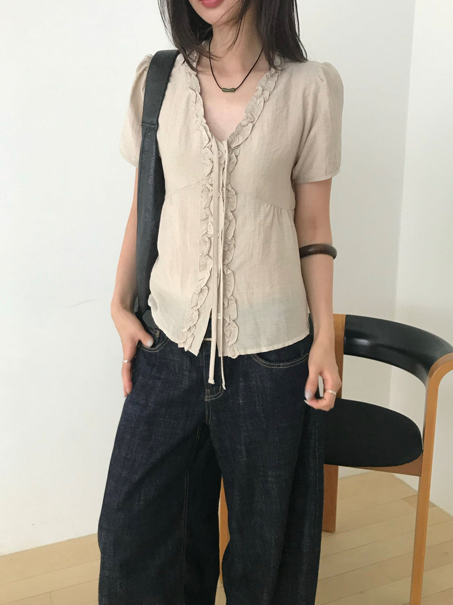 Lily Linen Blouse
