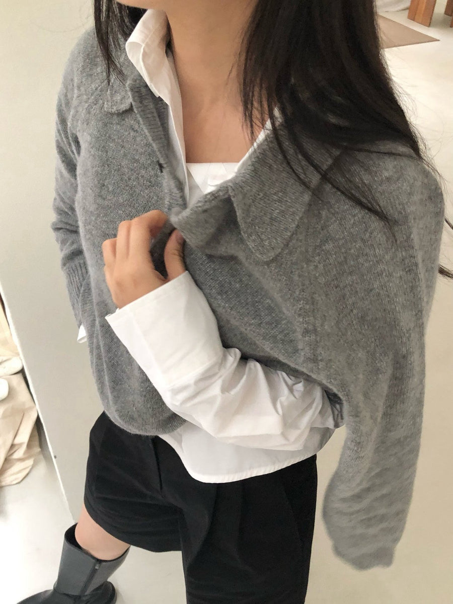 Wool Collar Knit