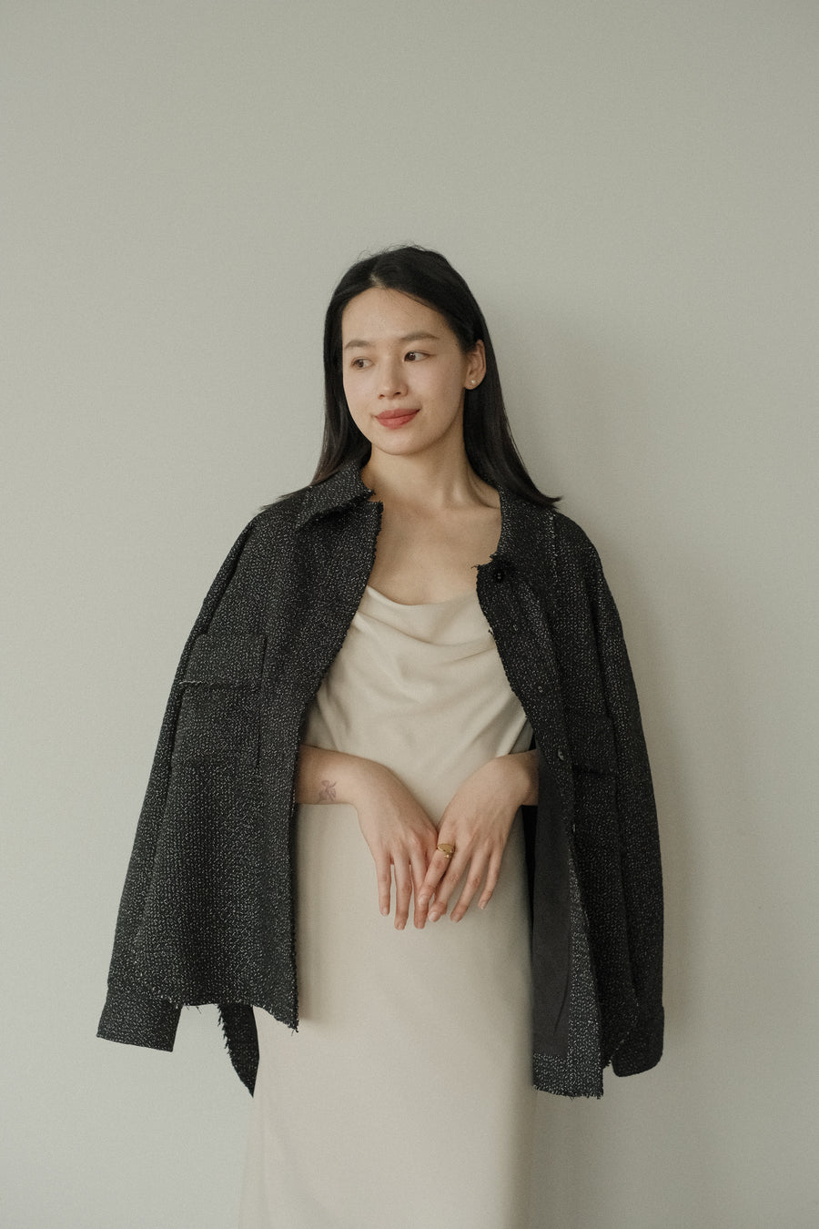 by DOE - Tweed Shirt Jacket