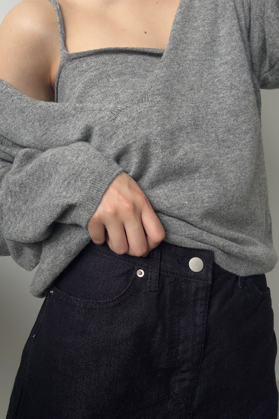 Fan Denim Skirt