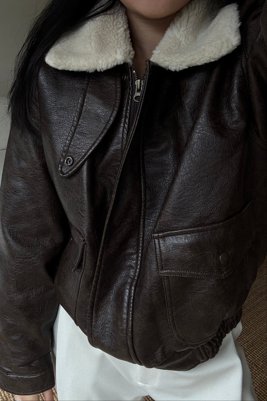 Shearling Leather Jacket
