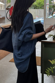 by DOE - Soft Denim Arc-Sleeve Washed Shirt (3rd preorder)