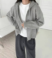 Wool Alpaca Hooded Jacket