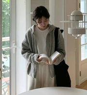 Wool Alpaca Hooded Jacket
