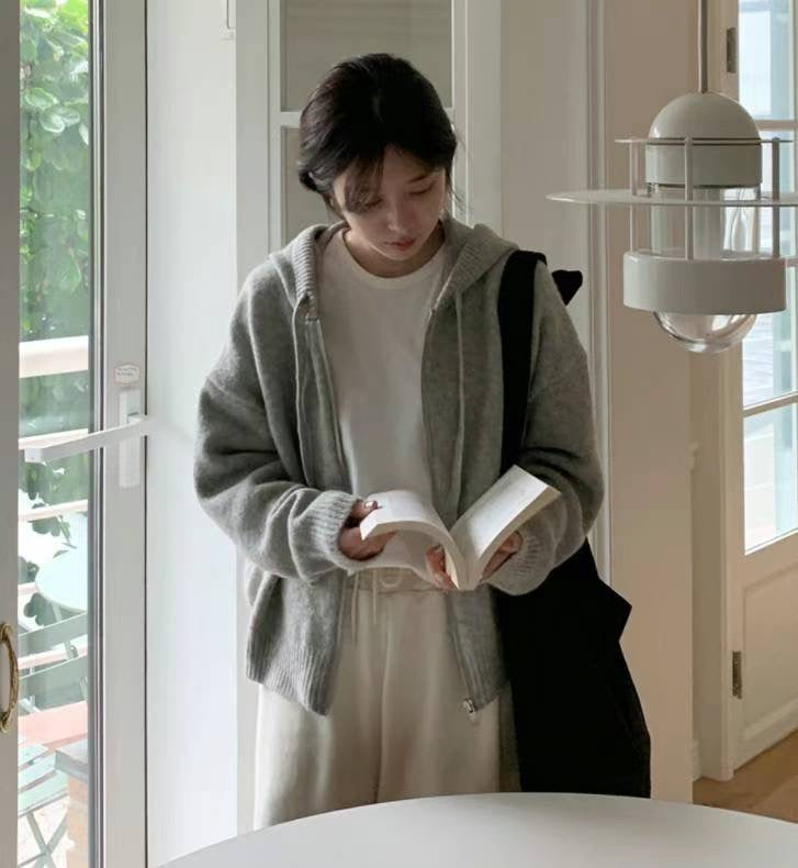 Wool Alpaca Hooded Jacket