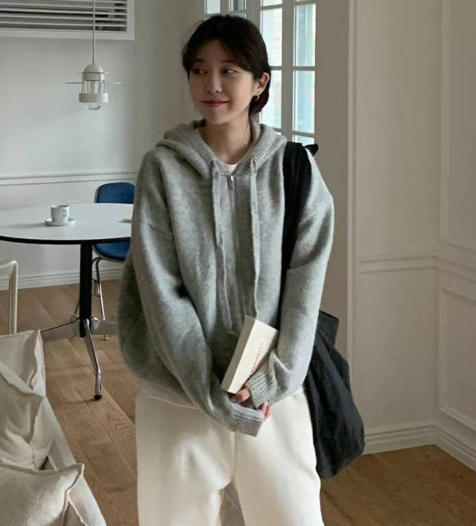 Wool Alpaca Hooded Jacket